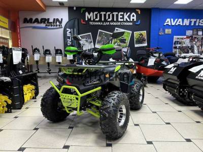 Квадроцикл детский ATV BULLY 125 LD premium серый/зелёный (машинокомплект)