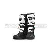 Мотоботы ROCKOT (Рокот) RX9, белый/чёрный, 39