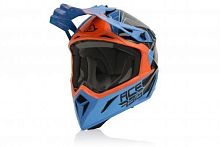 Шлем мото кроссовый Acerbis (Асербис) STEEL CARBON Orange/Blue XS