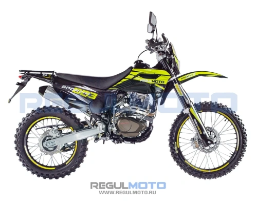 Мотоцикл кроссовый / эндуро Regulmoto (Регулмото) Sport - 003 PR 300 6 передач жёлтый/чёрный с ПТС фото 17
