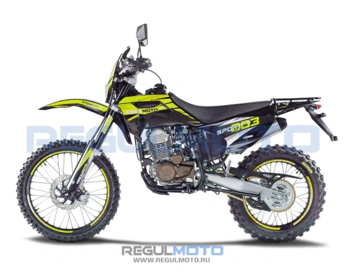 Мотоцикл кроссовый / эндуро Regulmoto (Регулмото) Sport - 003 PR 300 6 передач жёлтый/чёрный с ПТС фото 2