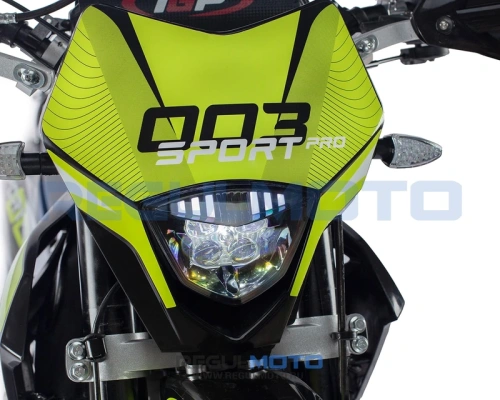 Мотоцикл кроссовый / эндуро Regulmoto (Регулмото) Sport - 003 PR 300 6 передач жёлтый/чёрный с ПТС фото 3