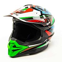 Шлем мото кроссовый HIZER (Хайзер) J6803 (XL) #6 BLACK/BLUE/GREEN