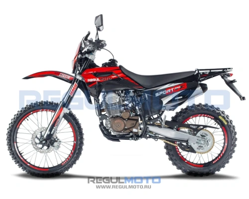 Мотоцикл кроссовый / эндуро Regulmoto (Регулмото) Sport - 003 PR 300 6 передач красный/чёрный с ПТС
