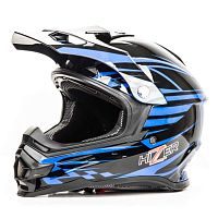 Шлем мото кроссовый HIZER (Хайзер) B6196 (L) #2 black/blue