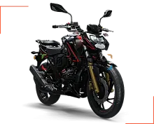 Мотоцикл дорожный TVS APACHE RTR 200 4V чёрный/красный с ПТС