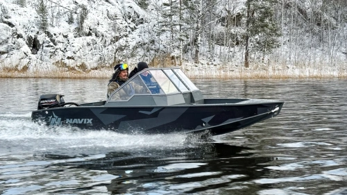 Лодка ПНД Navix (Навикс) C43 2 консоли