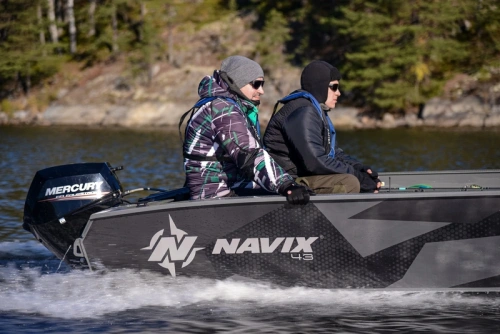 Лодка ПНД Navix (Навикс) R43 без консоли, румпельная фото 11