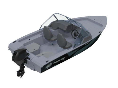 Лодка ПНД Navix (Навикс) C43 2 консоли фото 14