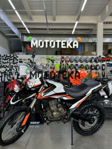 Мотоцикл кроссовый / эндуро Мотомир Adventure 250 белый/чёрный/оранжевый с ПТС фото 6