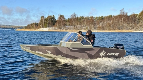 Лодка ПНД Navix (Навикс) C43 2 консоли фото 5