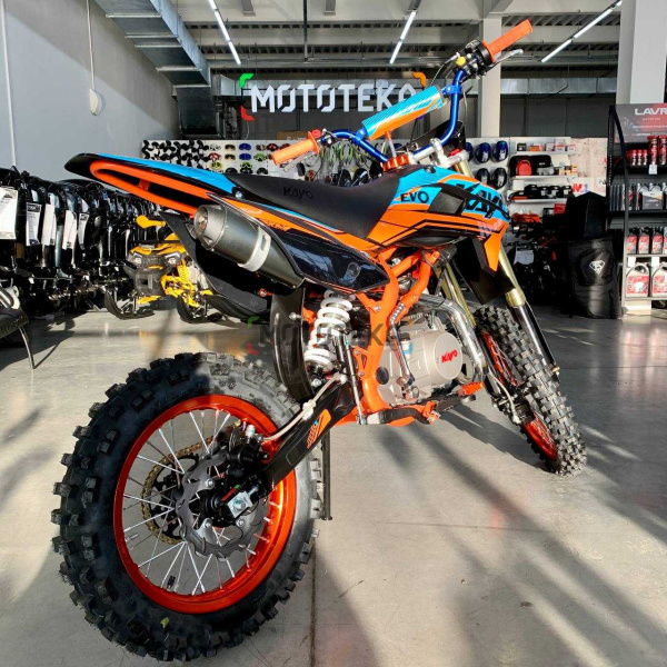 Питбайк KAYO (Кайо) EVOLUTION YX125EM 17/14 KRZ (механ. сцепл.. эл. стартер 2022 г.) | Мототека