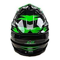 Шлем мото кроссовый AiM (Аим) JK803S Green/Black XXXL