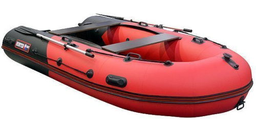 Лодка ПВХ Hunter (Хантер) 350 ПРО красный/чёрный фото 3 Лодка ПВХ Hunter (Хантер) 350 ПРО красный/чёрный фото 3